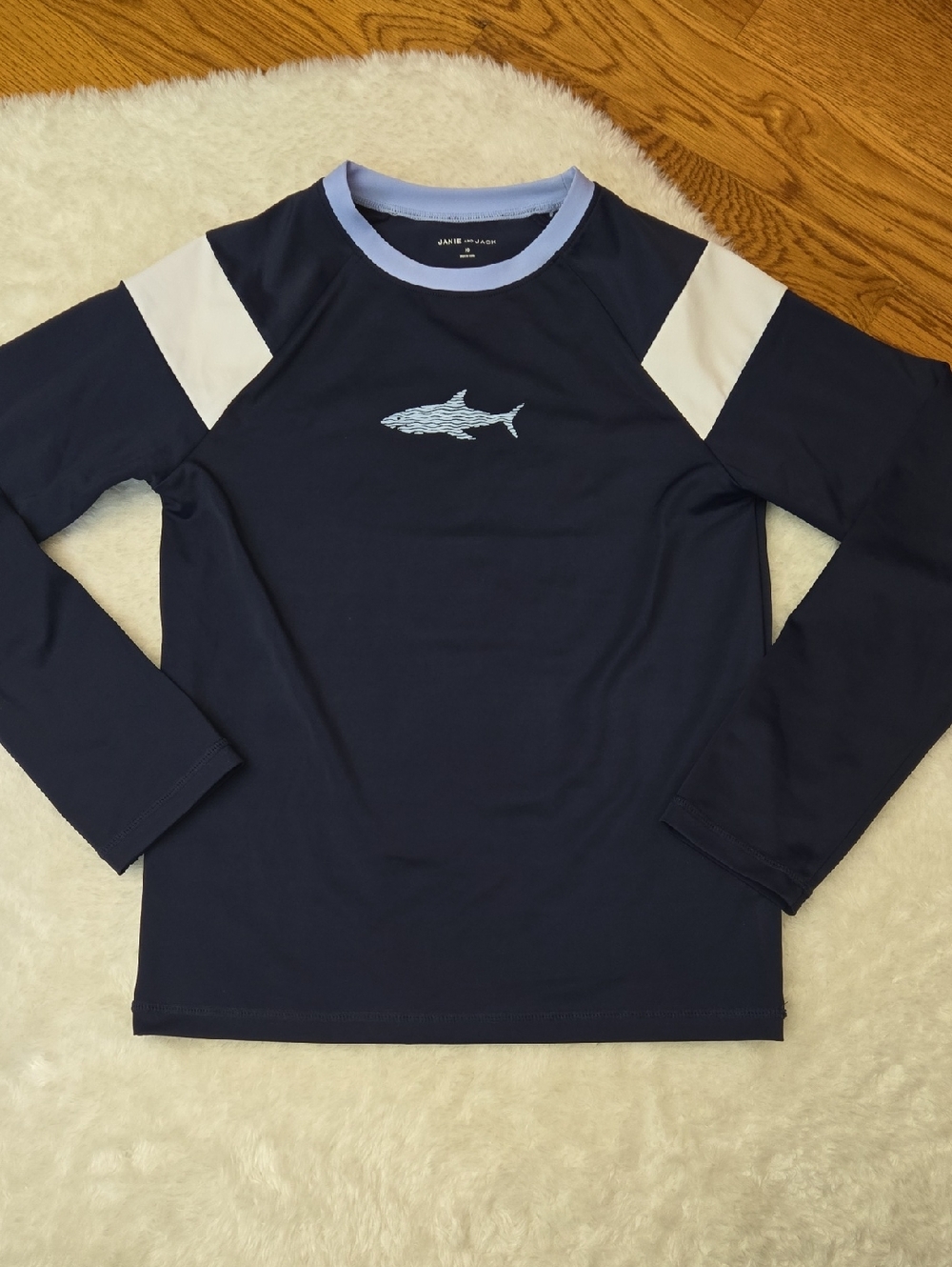 Janie and Jack Shark Rash Guard, Boys Size 10
